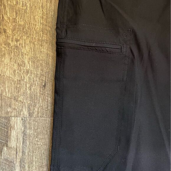 NWT Eddie Bauer Ranier Tech Pants Pockets StretchWater Repellant Black Sz 40x30 - Picture 8 of 10